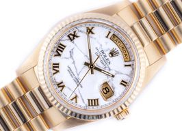 Rolex Day-Date 36 18238 (1989) - Wit wijzerplaat 36mm Geelgoud