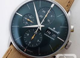 Junghans Meister Chronoscope 027/4222.03 (2024) - Groen wijzerplaat 42mm Staal