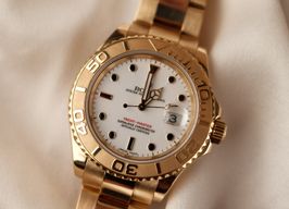 Rolex Yacht-Master 40 16628 (2004) - White dial 40 mm Yellow Gold case