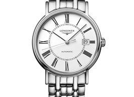 Longines Présence L4.921.4.11.6 (2024) - Wit wijzerplaat 38mm Staal