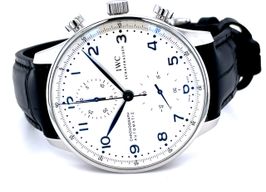IWC Portuguese Chronograph IW371446 (2016) - Silver dial 41 mm Steel case
