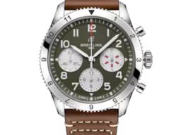 Breitling Classic AVI A233802A1L1X1 (2023) - Groen wijzerplaat 42mm Staal