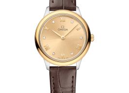 Omega De Ville 434.23.28.60.58.001 (2025) - Champagne wijzerplaat 28mm Goud/Staal