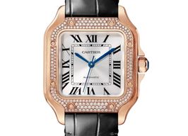 Cartier Santos WJSA0012 (2025) - Silver dial 42 mm Rose Gold case