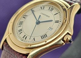 Cartier Cougar 887920 (1990) - White dial 33 mm Yellow Gold case