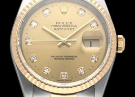 Rolex Datejust 36 16233G (1999) - Champagne dial 36 mm Gold/Steel case