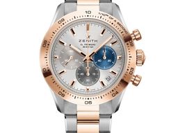 Zenith Chronomaster Sport 51.3100.3600/69.M3100 (2023) - Zilver wijzerplaat 41mm Goud/Staal