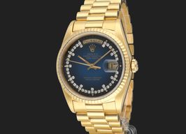Rolex Day-Date 36 18238 (1991) - Blauw wijzerplaat 36mm Geelgoud