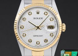 Rolex Datejust 36 16233 (1994) - Zilver wijzerplaat 36mm Goud/Staal