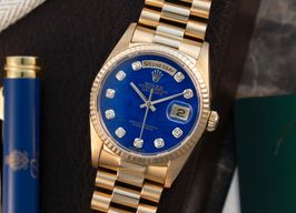 Rolex Day-Date 36 18238 (1989) - Blue dial 36 mm Yellow Gold case