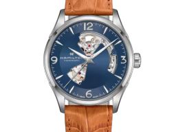 Hamilton Jazzmaster Open Heart H32705541 (2025) - Blauw wijzerplaat 42mm Staal