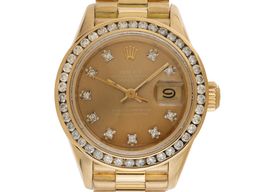 Rolex Lady-Datejust 69178 (1988) - Champagne dial 26 mm Yellow Gold case