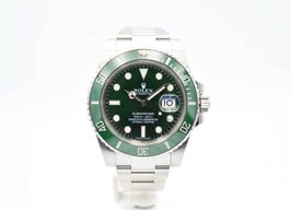 Rolex Submariner Date 116610LV (2013) - Groen wijzerplaat 40mm Staal