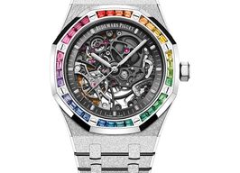 Audemars Piguet Royal Oak Double Balance Wheel Openworked 15412BC.YG.1224BC.03-B (2025) - Transparent dial 41 mm White Gold case