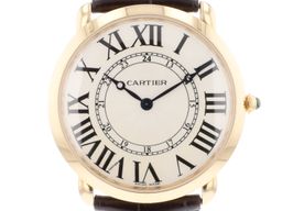 Cartier Ronde Louis Cartier 3570 (Unknown (random serial)) - Silver dial 42 mm Rose Gold case
