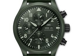 IWC Pilot Chronograph Top Gun IW389106 (2024) - Groen wijzerplaat 45mm Keramiek