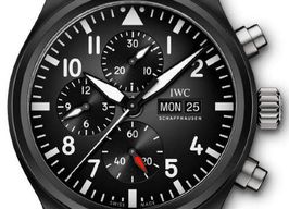 IWC Pilot Chronograph Top Gun IW389101 (2025) - Zwart wijzerplaat 45mm Keramiek