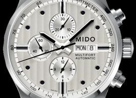 Mido Multifort Chronograph M005.614.16.031.00 (Unknown (random serial)) - Silver dial 44 mm Steel case