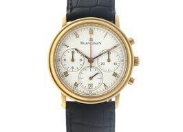 Blancpain Villeret 1185-1418-55 (Unknown (random serial)) - White dial 34 mm Yellow Gold case