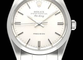 Rolex Air-King 5500 (1988) - Silver dial 34 mm Steel case