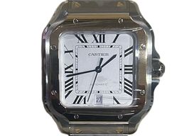 Cartier Santos W2SA0009 (2024) - Zilver wijzerplaat 40mm Staal