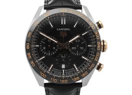 TAG Heuer Carrera CBN2A5A.FC6481 (2024) - Black dial 44 mm Gold/Steel case