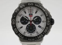 TAG Heuer Formula 1 Quartz CAU1111.BA0858 (2014) - Wit wijzerplaat 42mm Staal