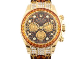 Rolex Daytona 116598RBOW (2007) - Black dial 40 mm Yellow Gold case