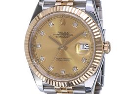 Rolex Datejust 41 126333 (2018) - Champagne wijzerplaat 41mm Goud/Staal