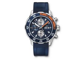 IWC Aquatimer Chronograph IW3767 (Onbekend (willekeurig serienummer)) - Blauw wijzerplaat 44mm Staal