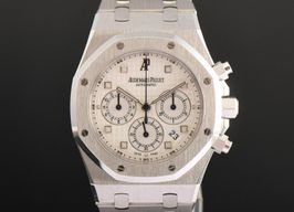 Audemars Piguet Royal Oak Chronograph 25960BC (2008) - Wit wijzerplaat 39mm Witgoud