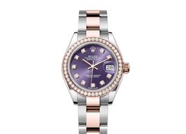 Rolex Lady-Datejust 279381RBR (2024) - Paars wijzerplaat 28mm Staal