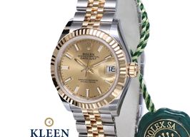 Rolex Lady-Datejust 279173 (2023) - Champagne dial 28 mm Gold/Steel case