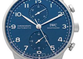 IWC Portuguese Chronograph IW371606 (2025) - Blauw wijzerplaat 41mm Staal