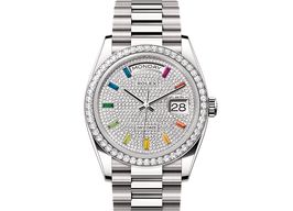 Rolex Day-Date 36 128349RBR (2025) - Diamant wijzerplaat 36mm Witgoud