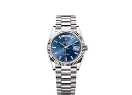 Rolex Day-Date 36 128239 (2025) - Blauw wijzerplaat 36mm Witgoud