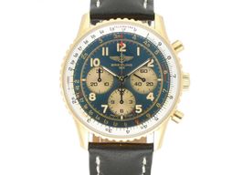 Breitling Navitimer K30022 (1993) - Zwart wijzerplaat 38mm Geelgoud