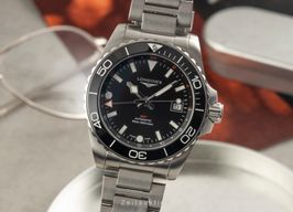 Longines HydroConquest L3.790.4.56.6 (Onbekend (willekeurig serienummer)) - Zwart wijzerplaat 41mm Staal