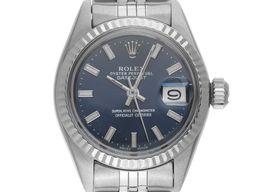 Rolex Lady-Datejust 69174 (1974) - Blue dial 26 mm Steel case
