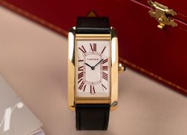 Cartier Tank Américaine 1735 (Unknown (random serial)) - White dial 26 mm Yellow Gold case