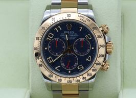 Rolex Daytona 116523 (Unknown (random serial)) - Blue dial 40 mm Gold/Steel case