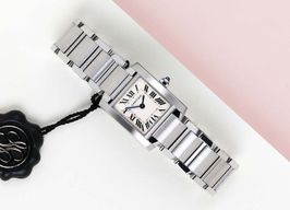 Cartier Tank Française W51008Q3 (2009) - Zilver wijzerplaat 20mm Staal