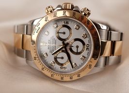 Rolex Daytona 116523 (2006) - Wit wijzerplaat 40mm Goud/Staal