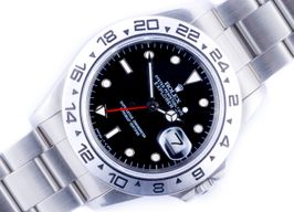 Rolex Explorer II 16550 (1984) - Zwart wijzerplaat 40mm Staal