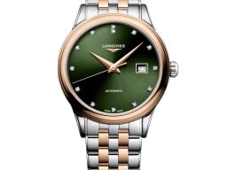 Longines Flagship L4.374.3.07.7 (2026) - Green dial 30 mm Steel case