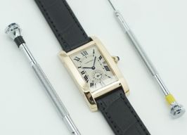 Cartier Tank Américaine 2556 (1990) - White dial Unknown Yellow Gold case