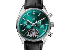 TAG Heuer Carrera CBS5011.FC6566 (2024) - Groen wijzerplaat 42mm Staal