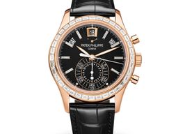Patek Philippe Annual Calendar Chronograph 5961R-010 (2025) - Black dial 41 mm Rose Gold case