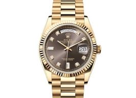 Rolex Day-Date 36 128238 (2024) - Grey dial 36 mm Yellow Gold case