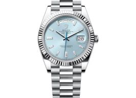 Rolex Day-Date 40 228236 (2024) - Blue dial 40 mm Platinum case